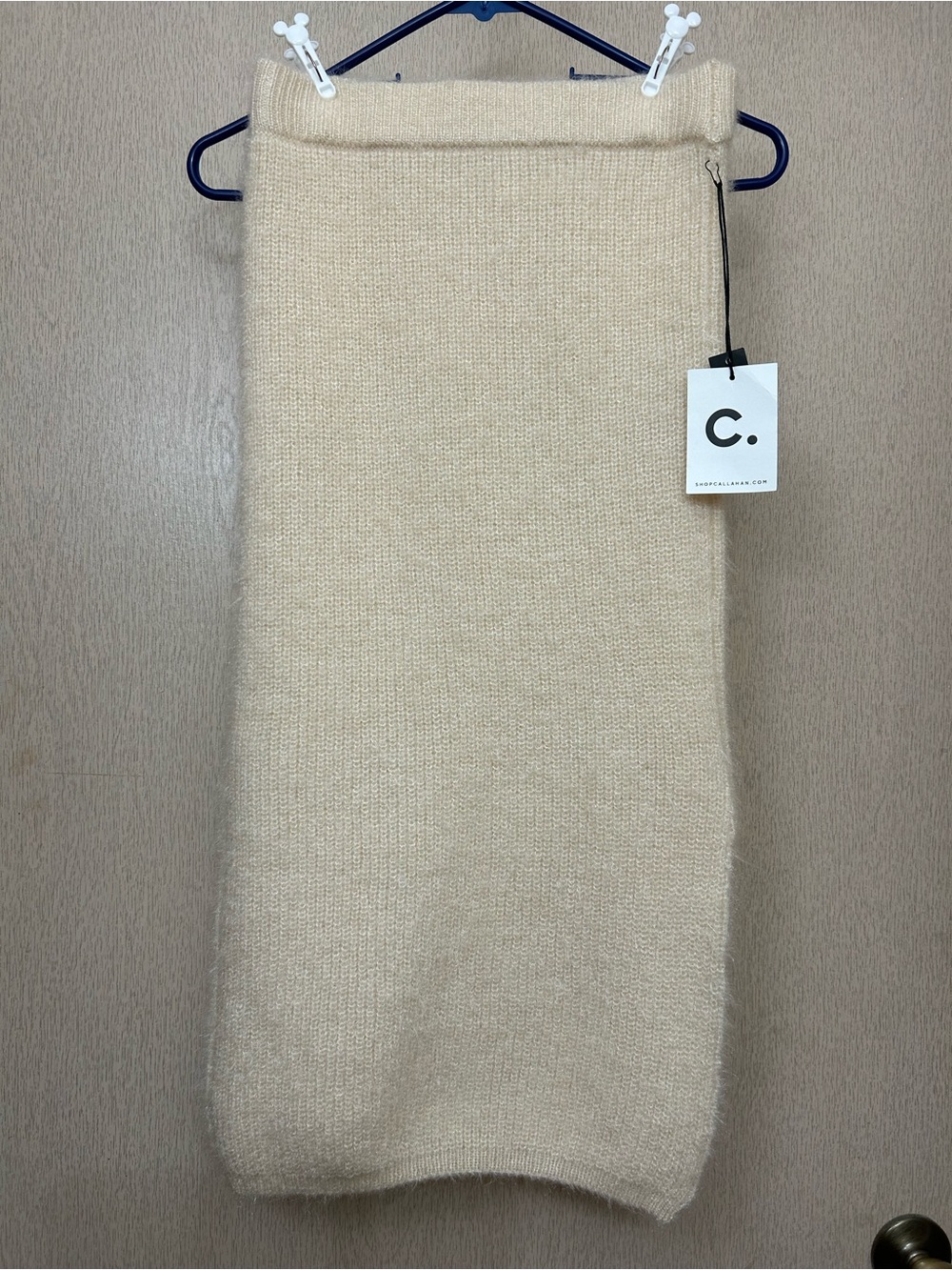 Callahan Knitwear - Cream Knit Skirt NWT - Size S